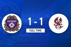K联赛：马修斯点射破门遭光州FC绝平，安养FC1-1光州FC！